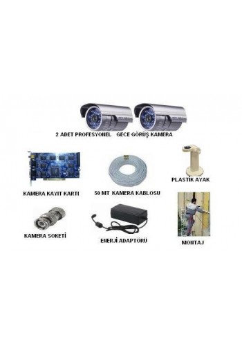 2 Kameralı  Güvenlik Sistemi